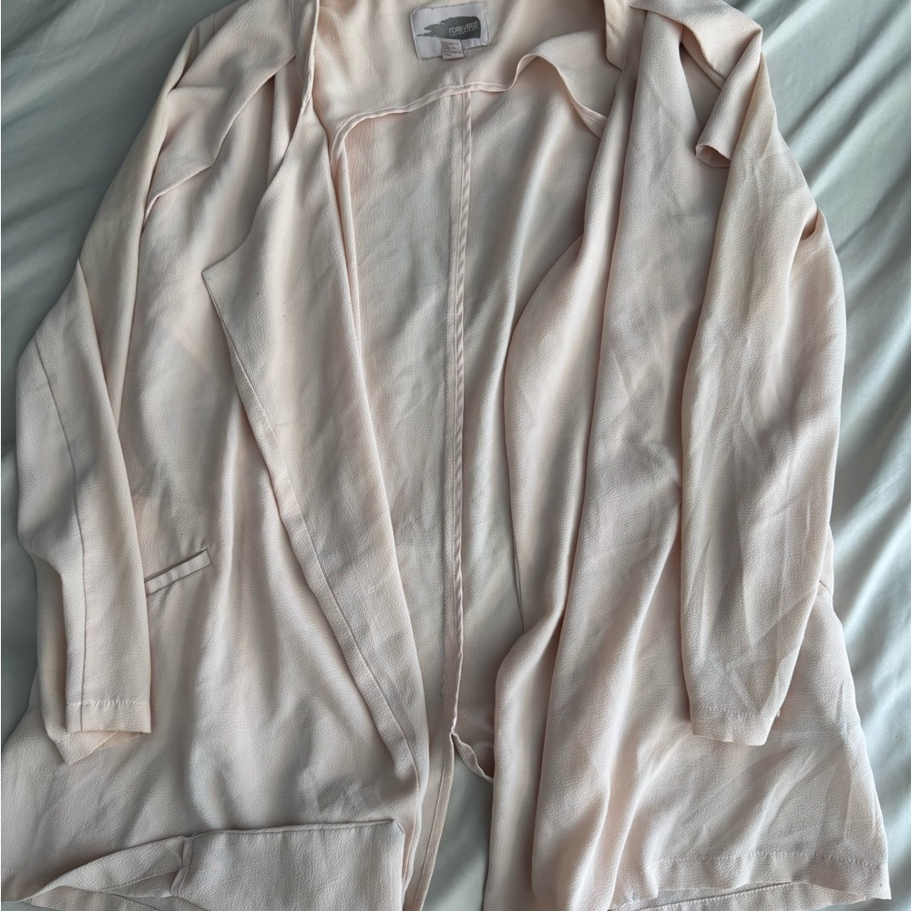 Forever 21 Soft Pink Textured Cardigan